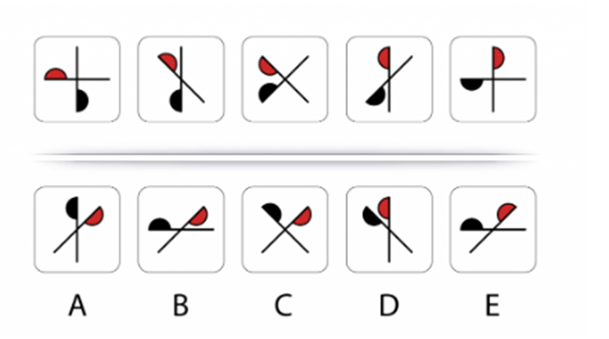 Inductive Reasoning Mirror Example Question